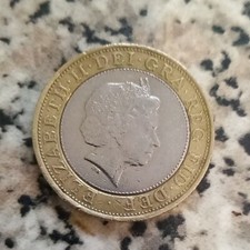 RARE 2 POUND COIN ST PAULS