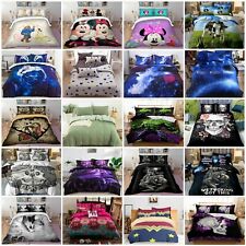 Duvet Cover Bedding Set Single Double King Size Quilt Cover with Pillow Cases UK