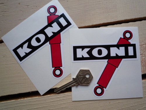 Koni shaped race - car, stickers
