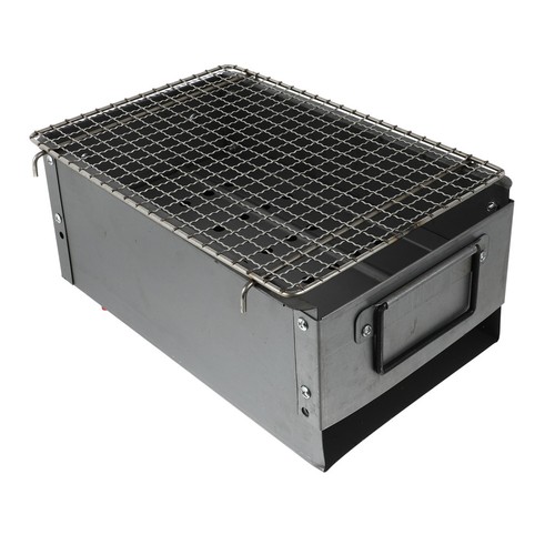 Portable iron alloy bbq stove - iron,