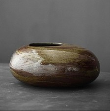 Gohobi Handmade Ikebana Round Vase – Japanese Vintage Style – Zen Home Déc
