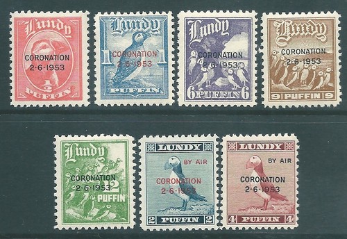 Lundy island 1953 - lundy, mnh