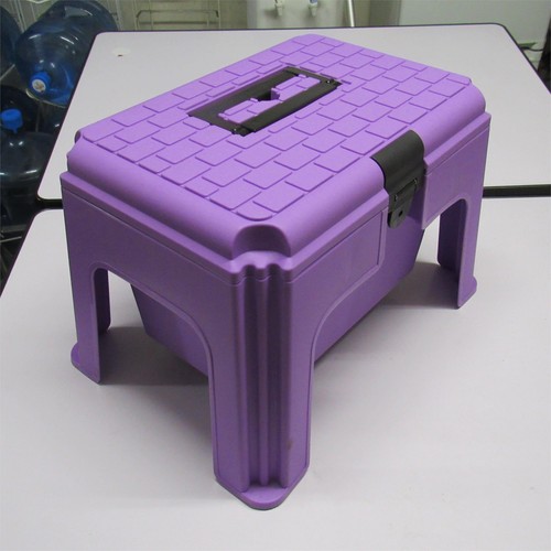 Large tool storage box purple - tool,