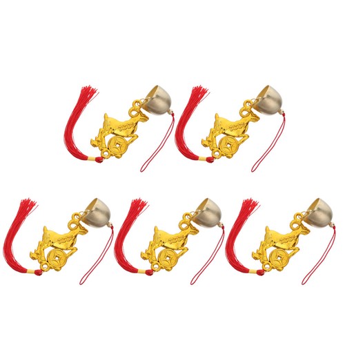Reusable golden goat bell - golden,