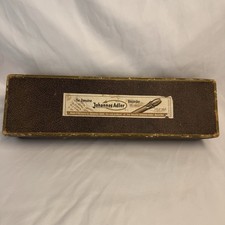 Vintage Johannes Adler Recorder Pear Wood Original Box Brush Finger Chart German