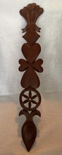 Large Vintage Wooden Welsh