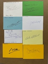 Card signed by IAN URE the