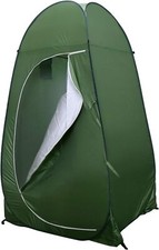 Coolty Portable Camping Toilet Tent, Pop-up Shower, Army Green