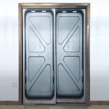 Spacecraft double door decal - spacecraft,