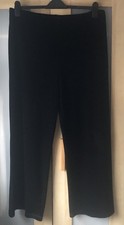 M&S - Black Wide Leg Velvet