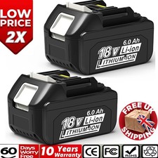 2 Pack For Makita 18V Battery 6.0AH Li-Ion BL1830 BL1850 BL1840 BL1860B LXT Tool