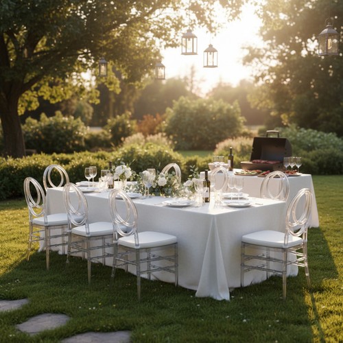 Pack clear acrylic chiavari - 3-pack,
