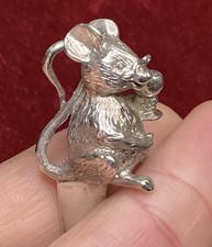 Vintage Adorable Silver Plated mouse Designed cheese marker For Cheese Board