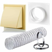5" 125mm Wall Vent Kit Cowled