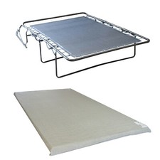 Static Caravan Som'Toile Pull Out Folding Bed Base And Mattress 120cm Sofa Bed