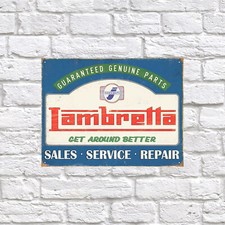 Lambretta, Retro tin sign art