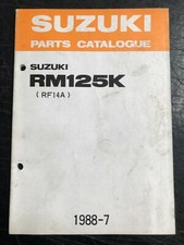 Genuine (OE) Suzuki RM125K 1988 Parts Catalogue 9900B-20042 RF14A