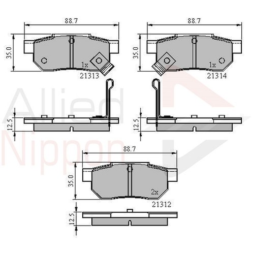 Brake pads set for - pads,