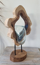 Melted Glass on Wood