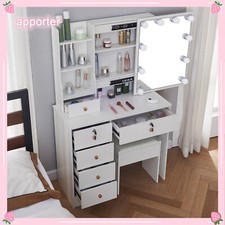 White Wood Dressing Table