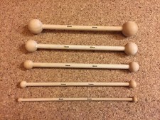Wooden Modelling Sculpting Crafting Hammer Ball Stick Dowel Set Bundle Lot