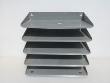 Vintage Metal Paper Tray Desk Tidy Office Old Reception "Bisley"