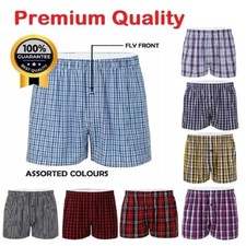 Mens Woven Boxer Shorts Loose