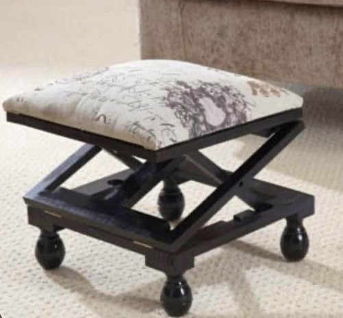 Square upholstered footstool - square,