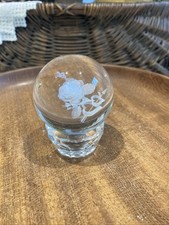 Laser Engraved Rose Crystal