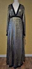 COAST gold Sparkle maxi dress size 16 long evening grecian party wedding Guest