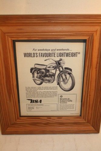 Framed bsa bantam super 175 - super,
