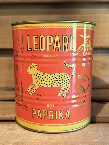 Leopard orange metal - leopard,