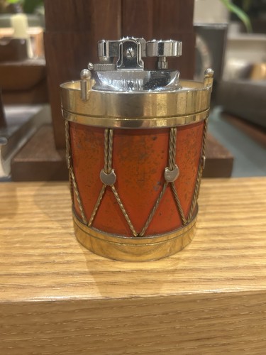 Vintage table lighter drum - vintage,
