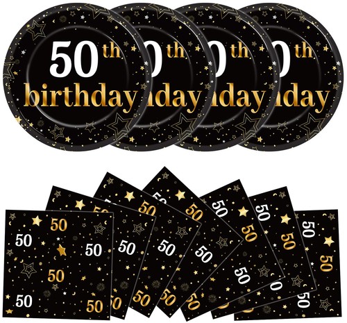 48pcs 50th birthday paper - 50th,