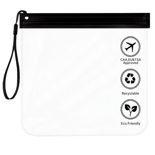Clear travel toiletry bag - clear,