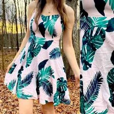 Pink Monstera and Palm Print