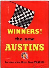 Austin Range 1954-55 UK Market Foldout Brochure A30 A40 A50 A90 Princess FAIR