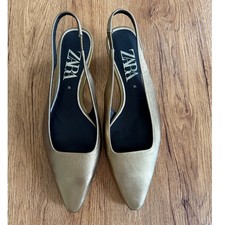 Zara Gold Metallic Leather