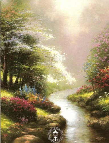 Thomas kinkade petals - kinkade,