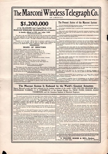 Marconi wireless telegraph - marconi,