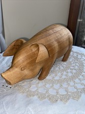 wooden carved pig ornament see listing 