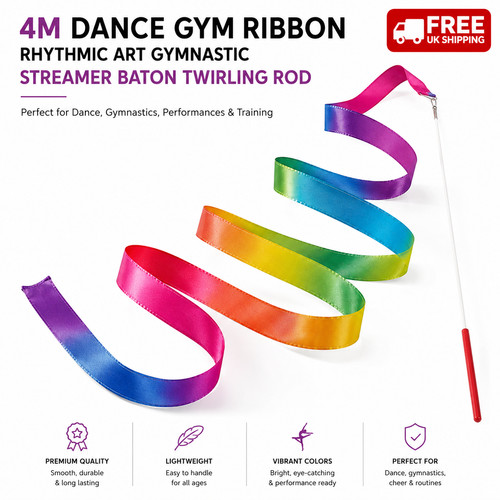 Rhythmic gymnastic ribbon - 4m,
