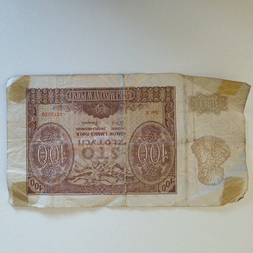 Old 100 zlotych 1940 - 100,