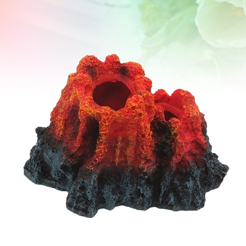 Volcano fish tank decorations - volcano,