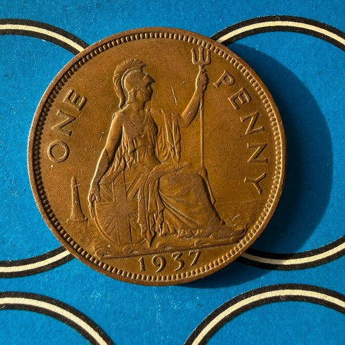 1937 king george bronze - king, one