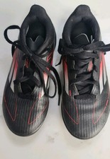 Adidas F50 Football Astro Turf Football Trainers Size Kids 13.5 Black Red