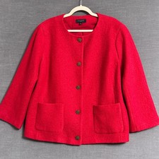 Talbots Jacket 18W Red Boiled