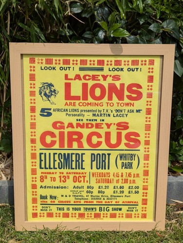 Original 1979 circus poster - original,