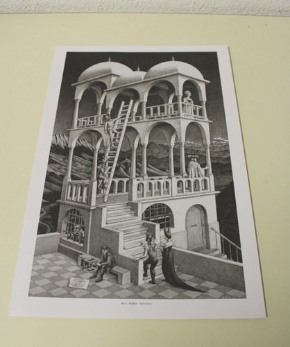 Escher belvedere poster - m.c.,