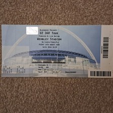 U2 360 Degree Tour Ticket Stub Wembley 2009